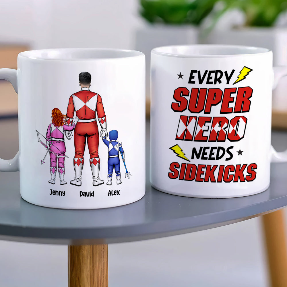 The Power Dad Need Sidekicks 01QHHN040523HH Personalized Family Mug