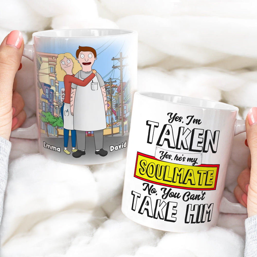 Personalized Gift For Couple White Coffee Mug My Soulmate 03OHLU110125HG