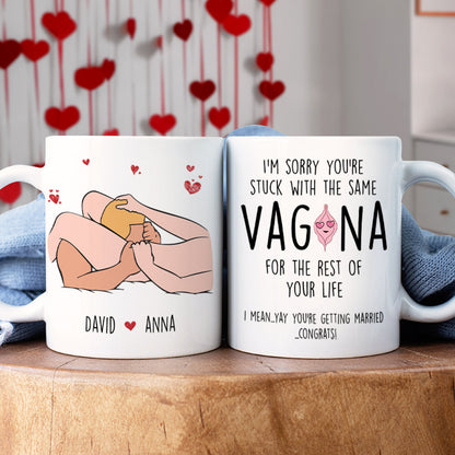 Personalized Gifts For Couple Coffee Mug You're Getting Married Congrats 04OHPU260124