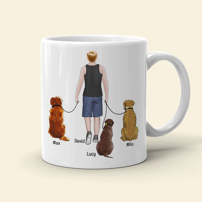 Thank You For Being My Daddy- Gift For Dog Lover- Gift For Dad- Personalized Coffee Mug- Dog Dad Mug