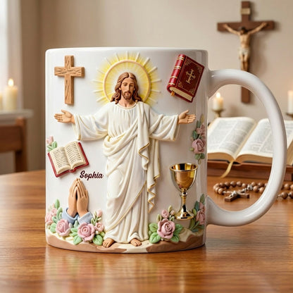 Faith In Christ Coffee Mug - Personalized Gift For Christian 05NATN311225
