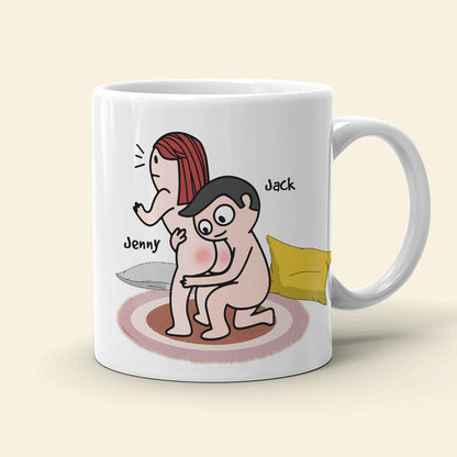 I Love Your Butt - Personalized Couple Mug -Funny Gift For Couple