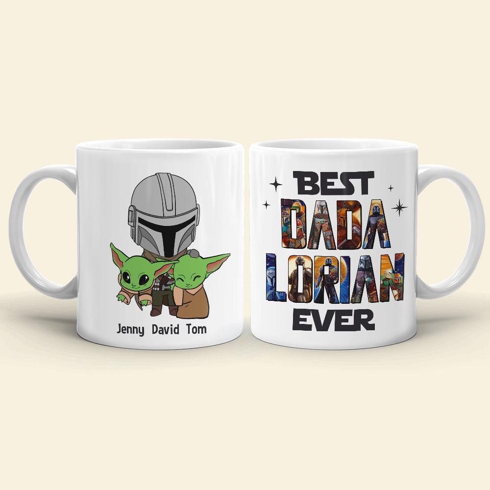 Best Dada Lorian Ever Gift 03QHTN120523 White Star Family Mug