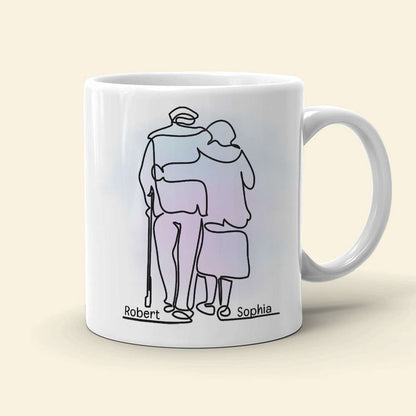 It Turns Out I Like You More Than I Originally Planned, Old Couple White Mug