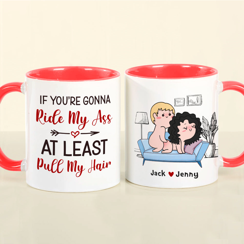 At Least Pull My Hair-Gift For Couple-Personalized Coffee Mug-Funny Couple Mug