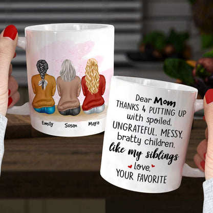 Thanks Mom, Gift For Mommy White Mug