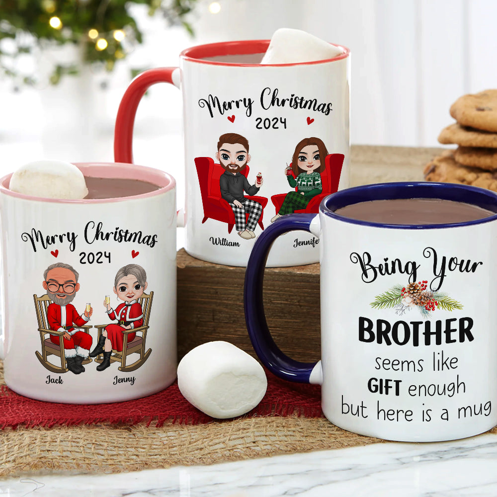 Personalized Gifts For Brother Coffee Mug Christmas 01ACDT300924HH