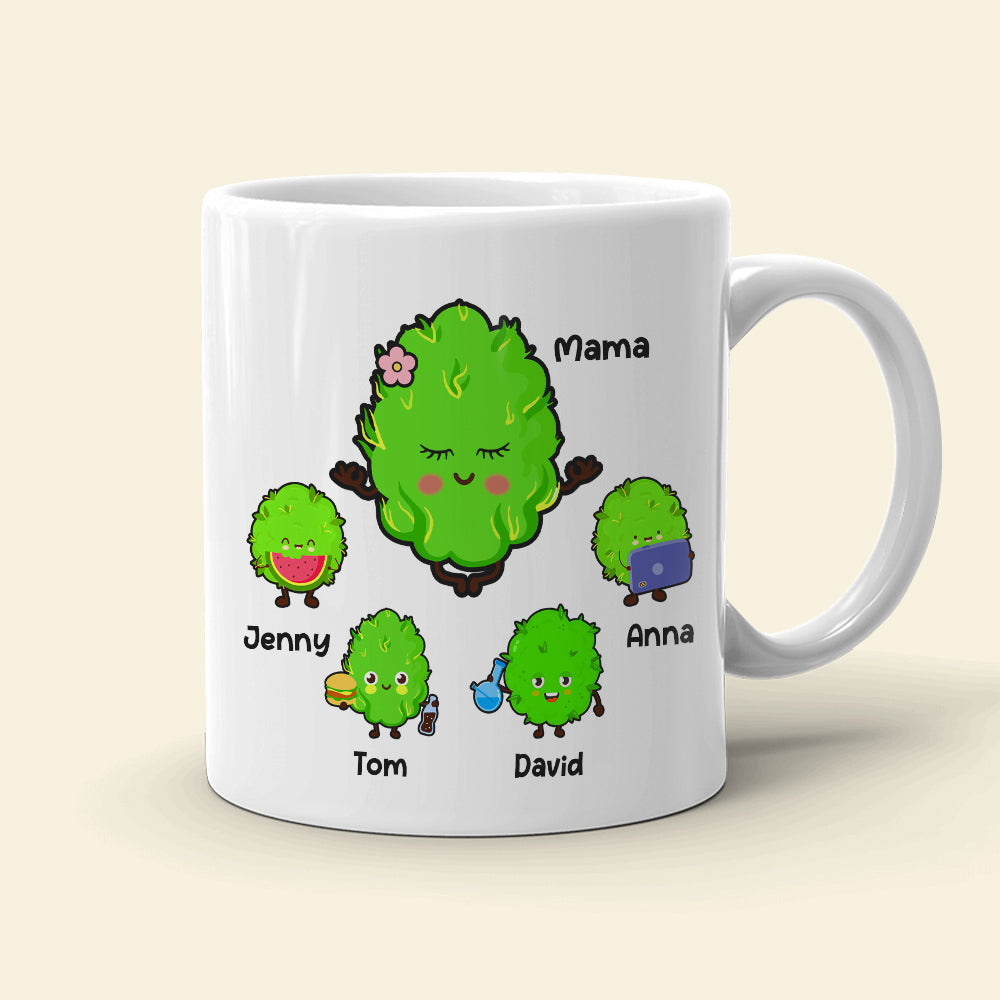 World's Dopest Mom, Personalized Mug, Gift For Mom, Mother's Day Gift, Mom's Little Buds