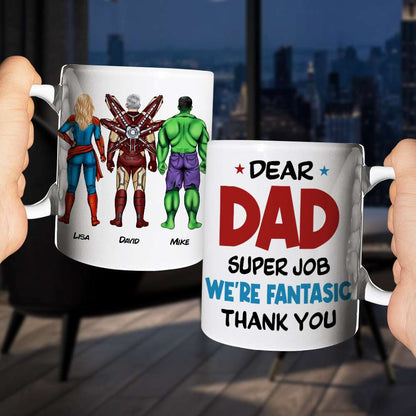 Super Job Dad 05NAHN220523TM Personalized Mug Father's Day Gift