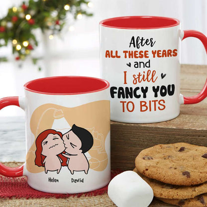 After All These Years And I Still Fancy You To Bits, Gift For Couple, Personalized Wine Tumbler