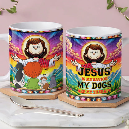 Personalized Gifts For Dog Lovers Coffee Mug, Jesus Is My Savior 04TGMH030325HG