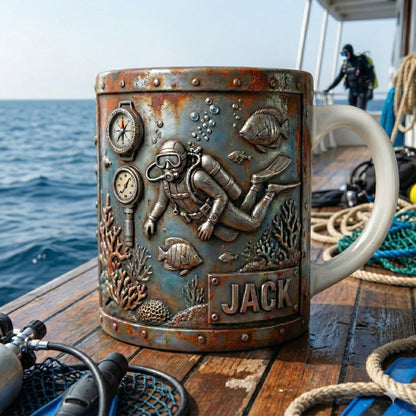 Ocean Adventure Coffee Mug - Personalized Gifts For Scuba Diving Lovers 04tglu151225