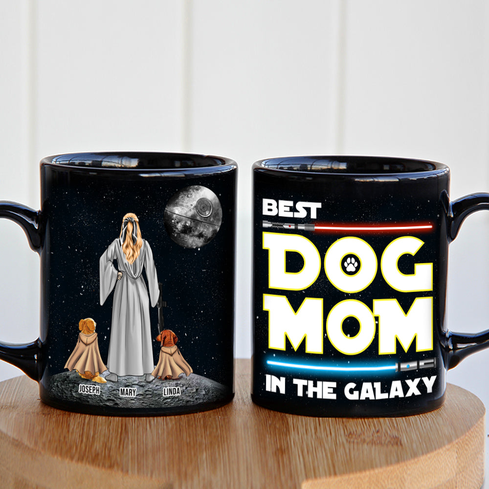 Personalized Gifts For Mom Coffee Mug Best Dog Mom In The Galaxy 011QHTH210324DAHHHG