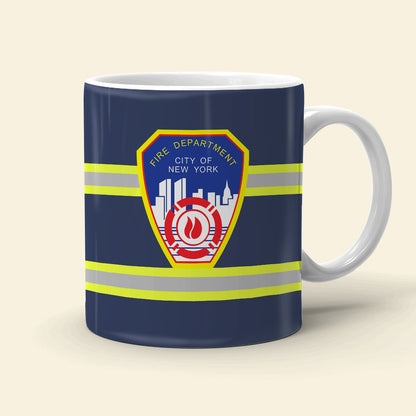 Custom Fire Department Logo Mug - Personalized Firefighter Mug