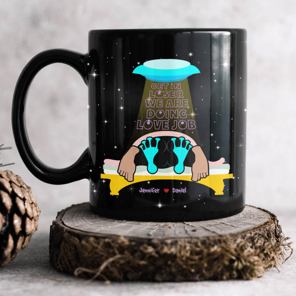 Personalized Gift For Couple Mug Get In Loser