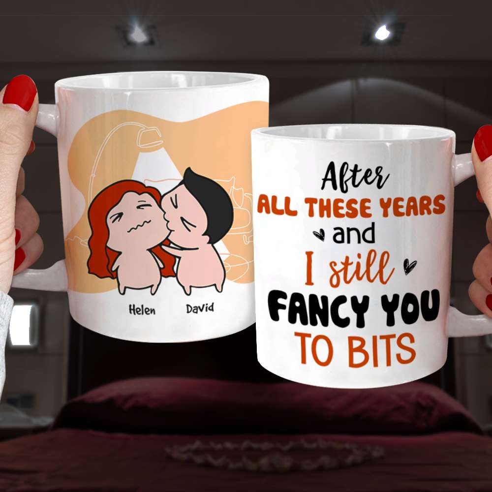 After All These Years And I Still Fancy You To Bits, Gift For Couple, Personalized Wine Tumbler