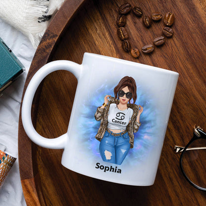 The Strongest Cancer Definition Personalized Zodiac Astrology Mug Gift For Her