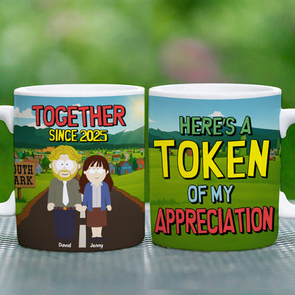 Cartoon Couple Mug - Personalized Gifts For Couple 04totn310525hg