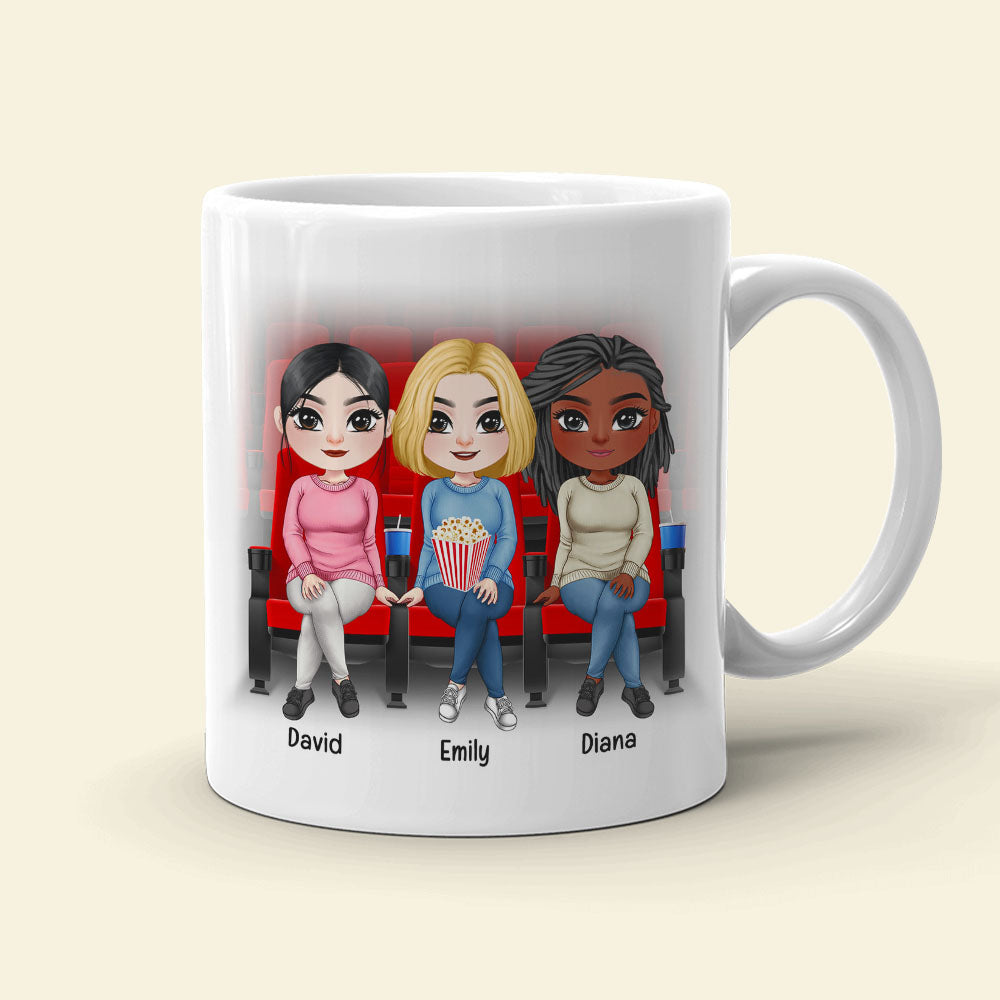 Friendship Is The Popcorn In The Cinema Of Life, Friendly White Mug