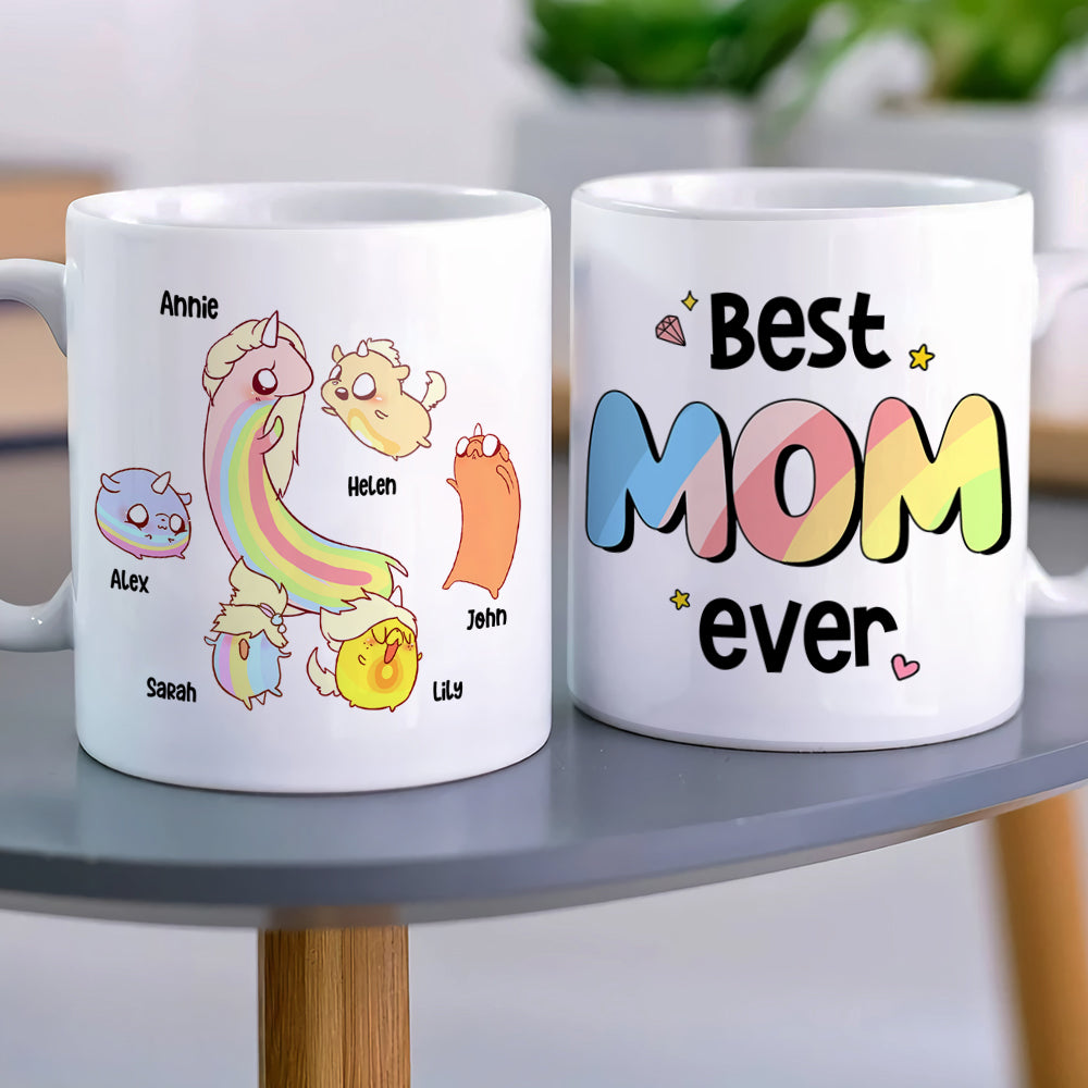 Best Mom Ever, Gift For Mom, Personalized Mug, Mom And Kids Mug, Mother's Day Gift 02DNHN260423