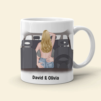 My Back Seat Is Always Ready To Take Your Heat Personalized Couple Mug, Gift For Couple