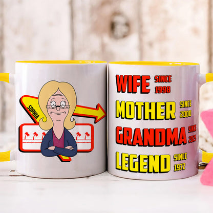Personalized Gifts For Grandma Coffee Mug - Wife Mother Legend 01TGLU050325HG