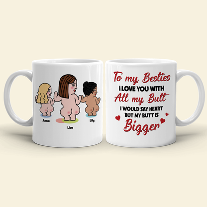 To My Besties I Love You With All My Butt, Besties Dancing Beach
