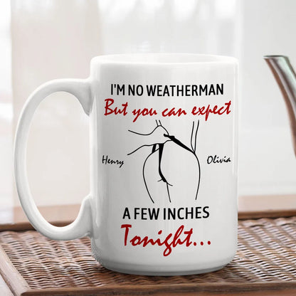 Custom Couple Mug with Names Romantic Minimal Line Art Ceramic Coffee Cup Gift