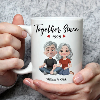 Couple 'Together Since' Mug Anniversary Gift High Clarity Beautiful and Textured
