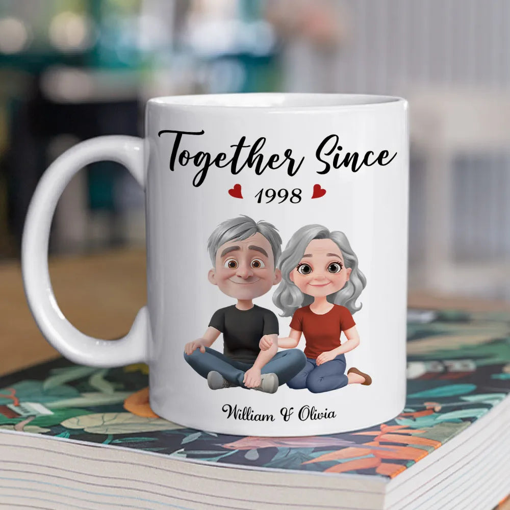 Couple 'Together Since' Mug Anniversary Gift High Clarity Beautiful and Textured