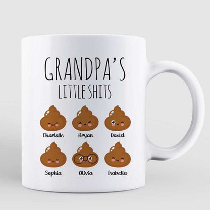 Grandpa Little Sh*t Funny Father's Day Gift Personalized Mug