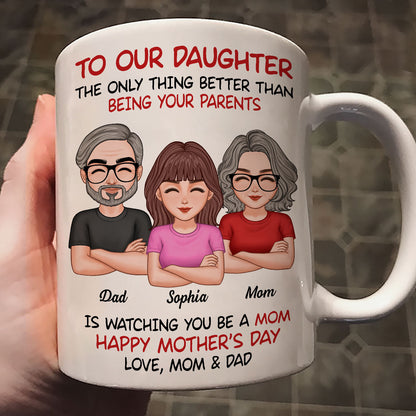 To Our Daughter From Parents Happy Mother's Day Personalized Mug