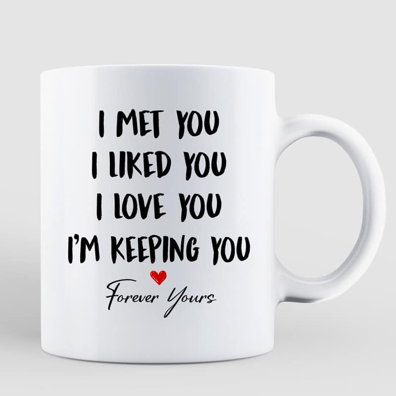 Couple Sitting Front Porch Personalized Mug