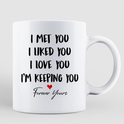 Couple Sitting Front Porch Personalized Mug