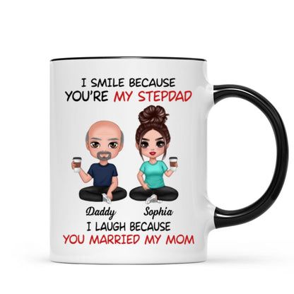 I Smile Because You're My Stepdad Personalized Mug