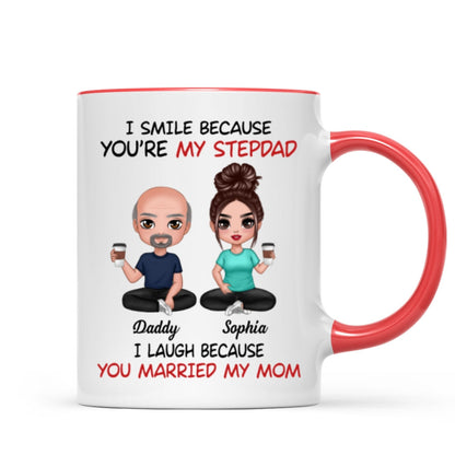 I Smile Because You're My Stepdad Personalized Mug