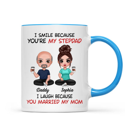 I Smile Because You're My Stepdad Personalized Mug