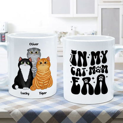 In My Cat Mom Era Fluffy Cats Gift For Cat Mom Cat Lover Personalized Mug