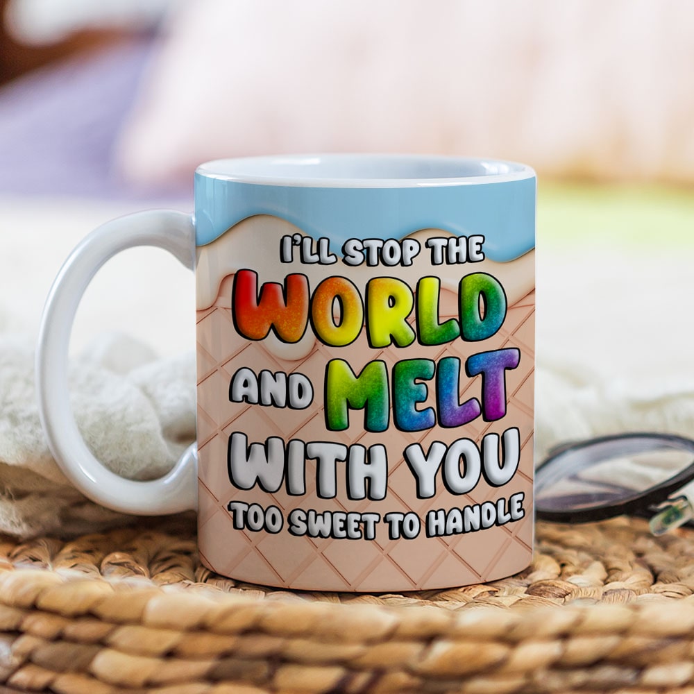 The Couple, I'll Stop the World and Melt with You, Personalized Mug, Christmas Gifts For Couple
