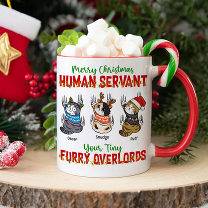 Merry Christmas-Personalized Accent Mug- Gift For Cat Lover- Christmas Gift