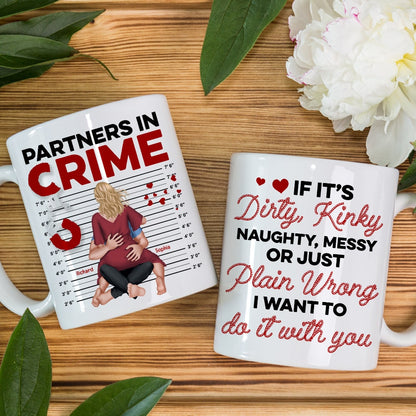 Partners In Crime- Personalized Coffee Mug - Gift For Valentine's Day- Couple Coffee Mug