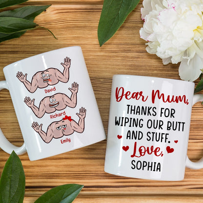 Personalized Gifts For Mom Coffee Mug Thanks For Wiping Our Butt