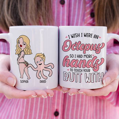 Couple, Touch Your Butt, Personalized Coffee Mug, Valentine Gift, Couple Gift