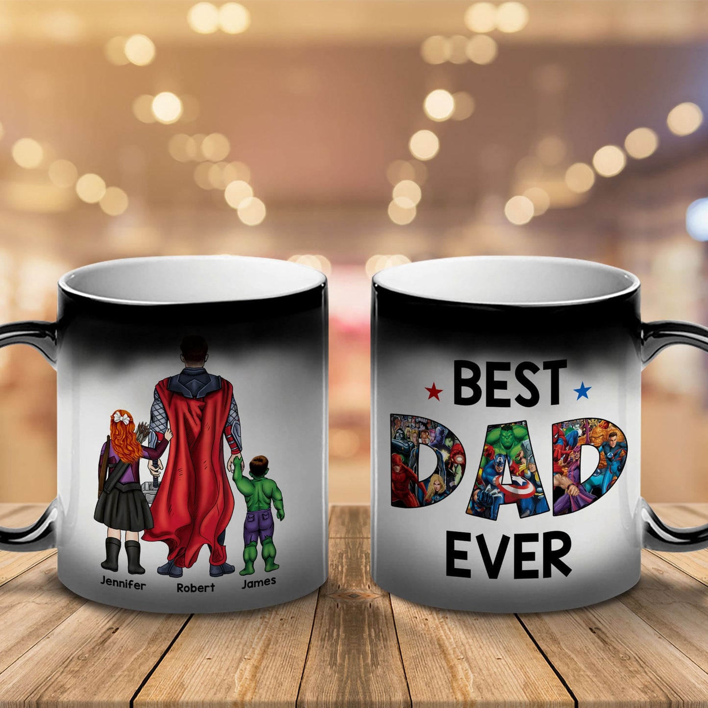Personalized Gifts For Father Coffee Mug Happy Best Dad Ever 012QHQN290324PA