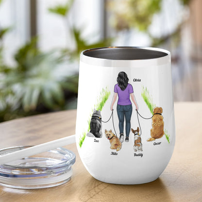 Thank You For The Walks- Gift For Dog Lovers- Personalized Coffee Mug- Dog Lovers Mug