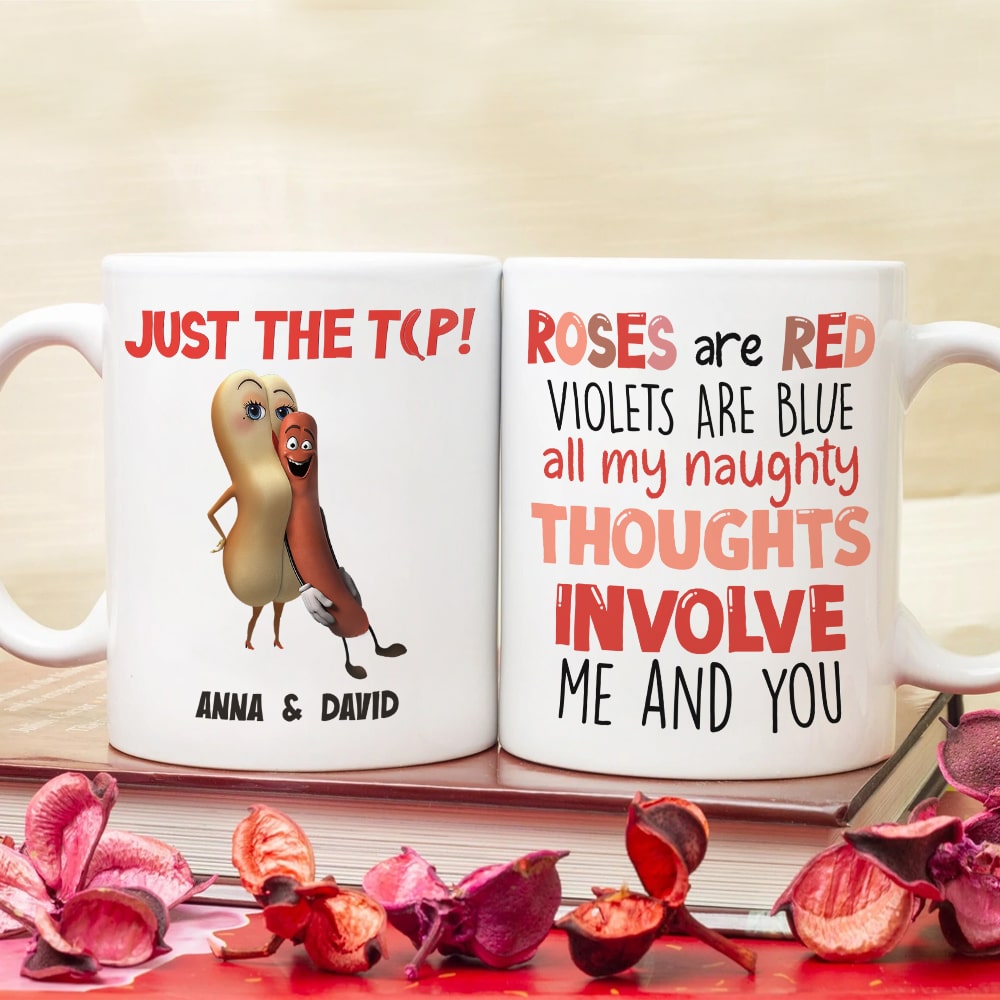 Personalized Gifts For Couple Coffee Mug All My Thoughts Involve Me And You 02OHPU120124