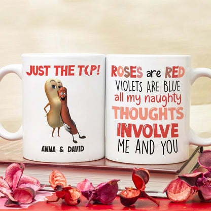 Personalized Gifts For Couple Coffee Mug All My Thoughts Involve Me And You 02OHPU120124