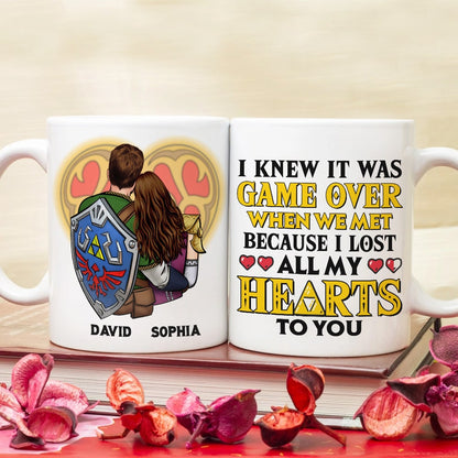 Because I Lost All My Hearts To You-03natn220623hh Personalized Couple Coffee Mug