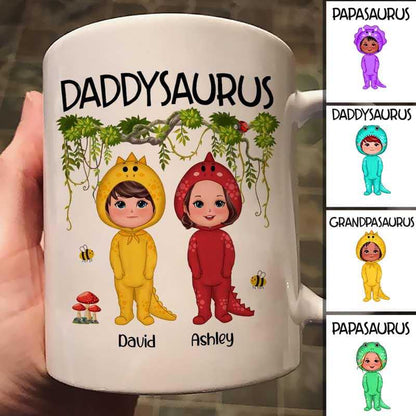 Daddysaurus Doll Kids Father's Day Gift Personalized Mug