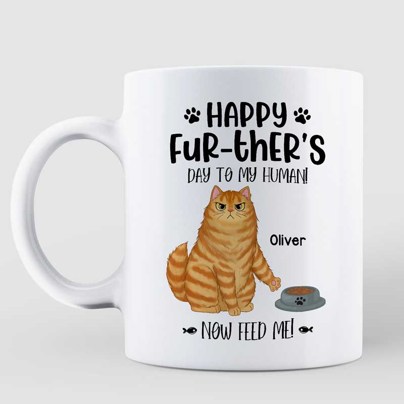 Happy Further's Day Sassy Cats Personalized Mug